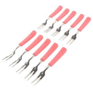 04_329a9834-06e9-4122-ab66-4efe6a103c6a.jpg Stainless Steel Fruit Fork Set – 10 Durable Mini Forks with Soft Grip