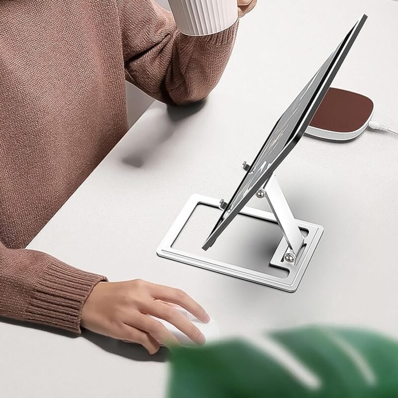 04_39366db1-7401-4adb-bf81-14cdb94daea7.jpg Adjustable Phone Stand � Aluminium Alloy, Foldable | Wiregenix
