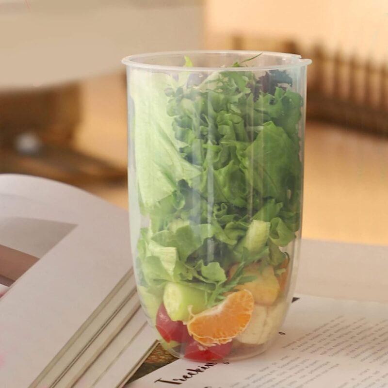 Fruit and Vegetable Salad Cups � Easy to Clean and Portable for Travel