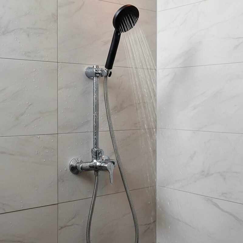 Handheld Shower Head – Flexible Stainless Steel Hose for Easy Use