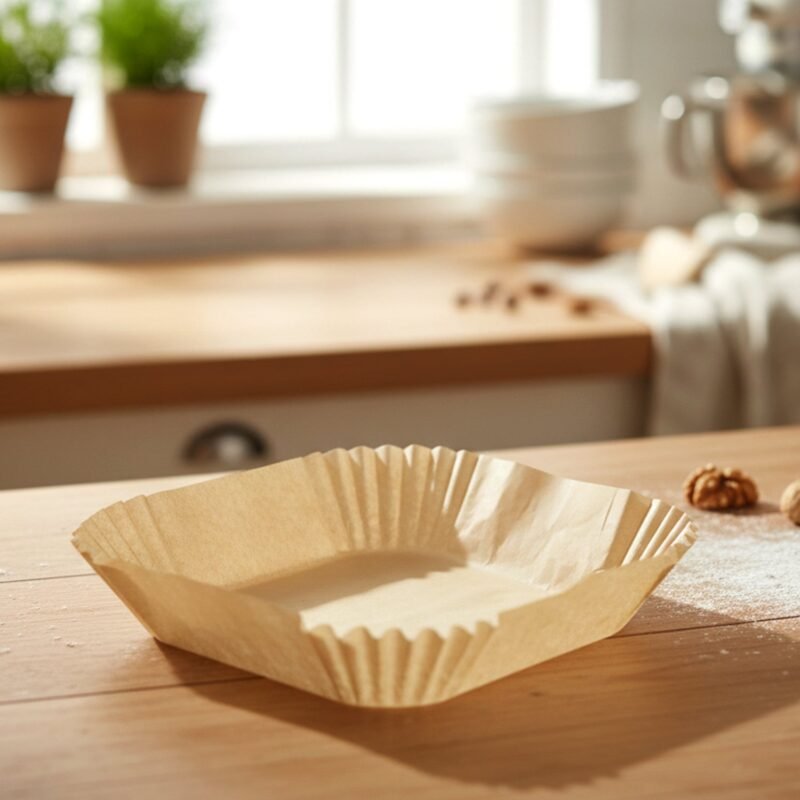 Square Disposable Paper Air Fryer Liners – Non-Stick & Easy-to-Clean