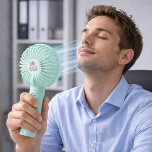 Portable Handheld Fan – Lightweight & Rechargeable Cooling | Storenzo