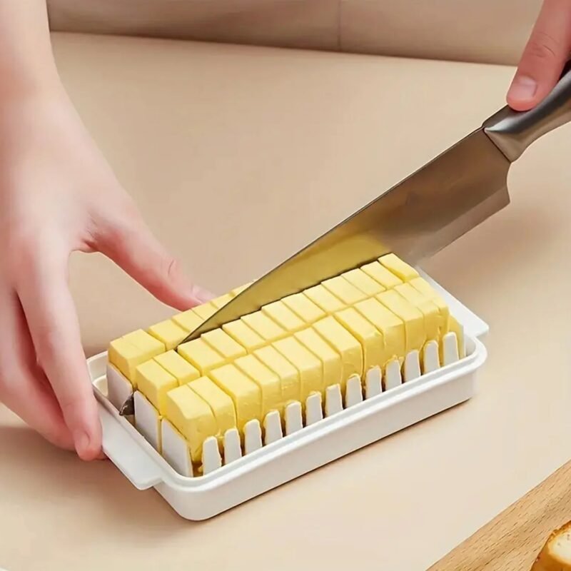 Butter Slicer Box – Transparent Storage & Cutter | Organivo