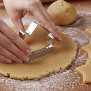 04_c71e6736-2629-43a1-abfc-35c5e22188d0.jpg Stainless Steel House Shape Cookie Cutter Set � 3 Durable Baking Molds