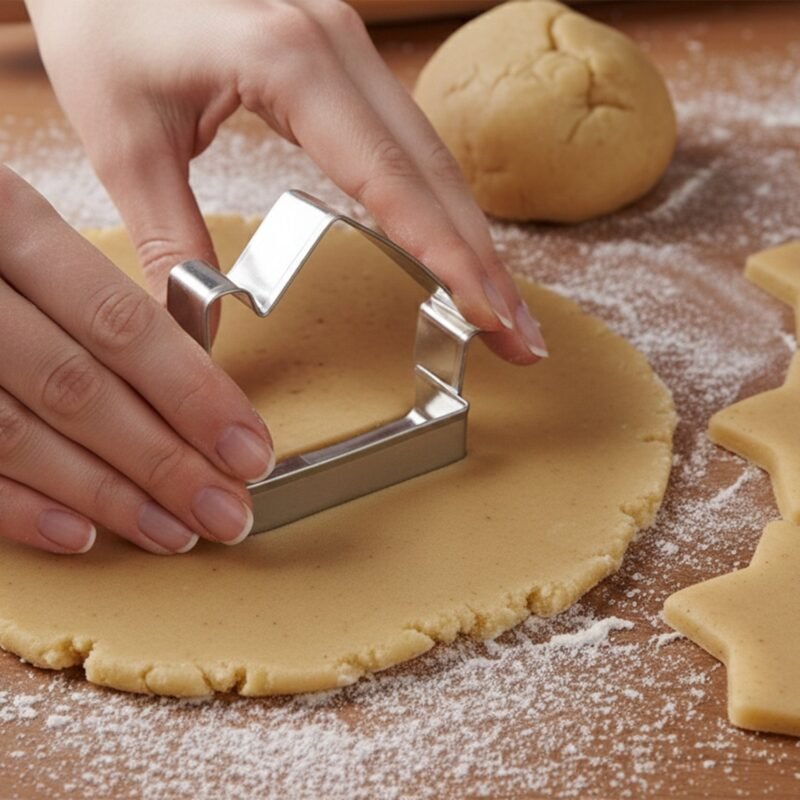 04_c71e6736-2629-43a1-abfc-35c5e22188d0.jpg Stainless Steel House Shape Cookie Cutter Set � 3 Durable Baking Molds