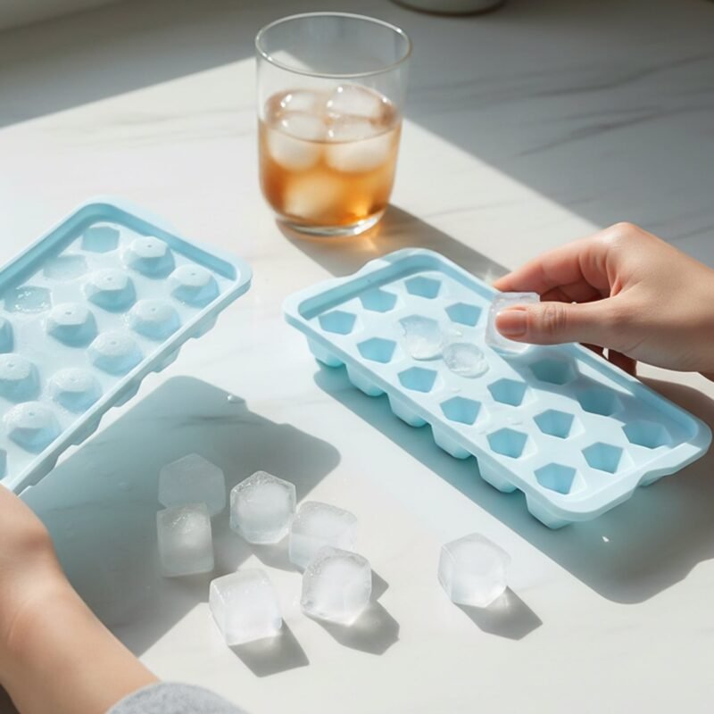 Plastic Ice Cube Tray – Multiple Ice Cubes for Quick Freezing
