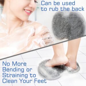 Silicone Foot Scrubber Mat � Soft Bristles for Easy Foot Care