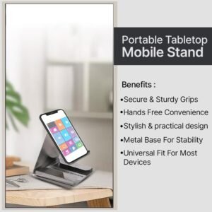 Small Desktop Mobile Phone Stand – Compact Hands-Free Holder