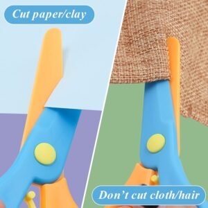 Child-Safe Plastic Safety Scissors – Rounded Tips for Kids' Crafts