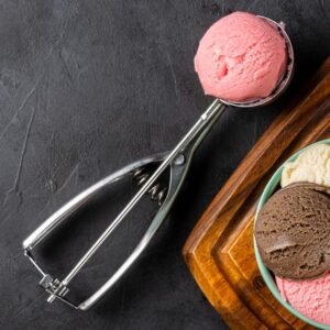 04_scoop.jpg Ice Cream Scoop – Stainless Steel Trigger Release, 70 ML Capacity