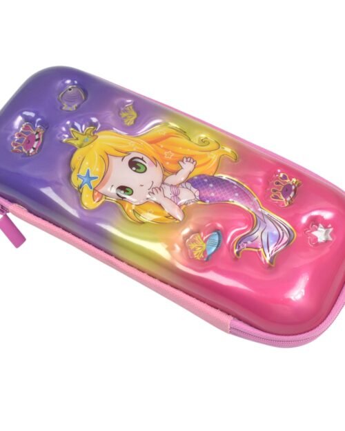 Cute Cartoon Pencil Case � Durable Hard Shell with Zipper