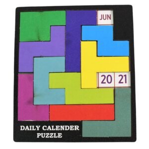 Wooden Daily Calendar Puzzle � Mind Challenge Game | Inventive Play