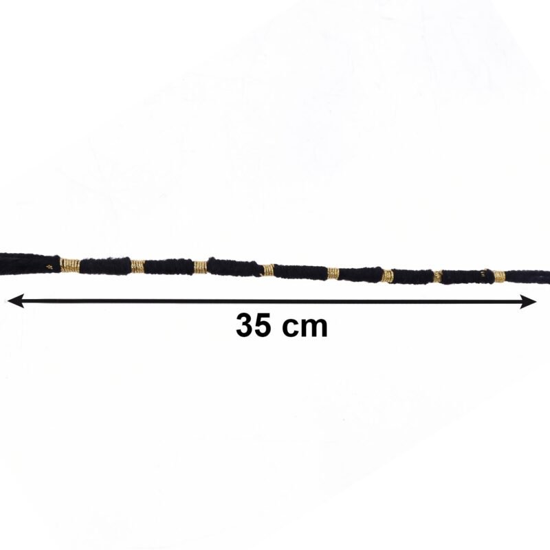 05_567f7080-7219-4bab-8114-b2064d04af52.jpg Rakhi � Handmade Black Thread with Gold Beads for Raksha Bandhan