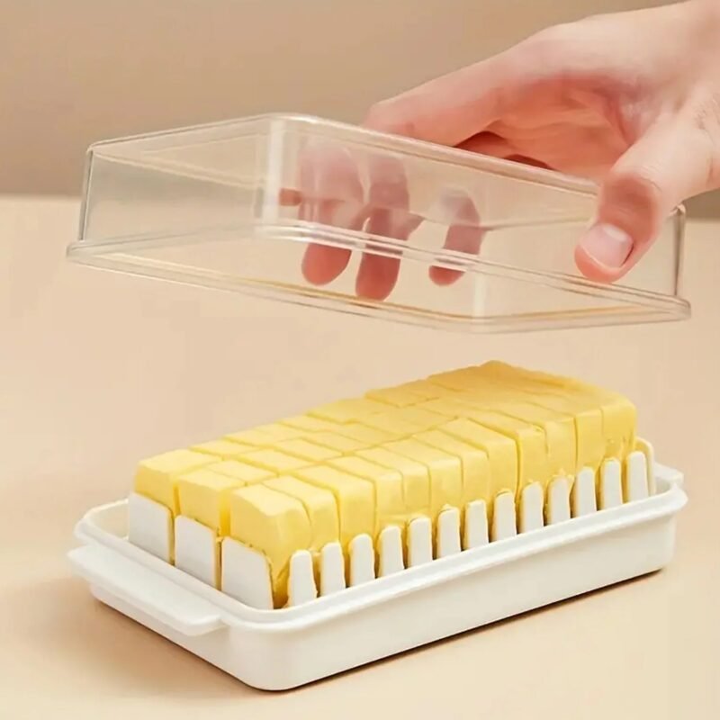 Butter Slicer Box – Transparent Storage & Cutter | Organivo