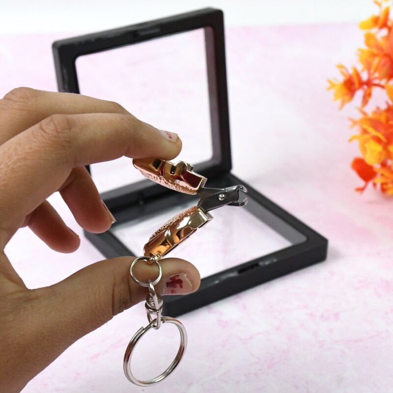 Nail Clipper Keychain – Compact 3D Floating Frame | AuriGlam