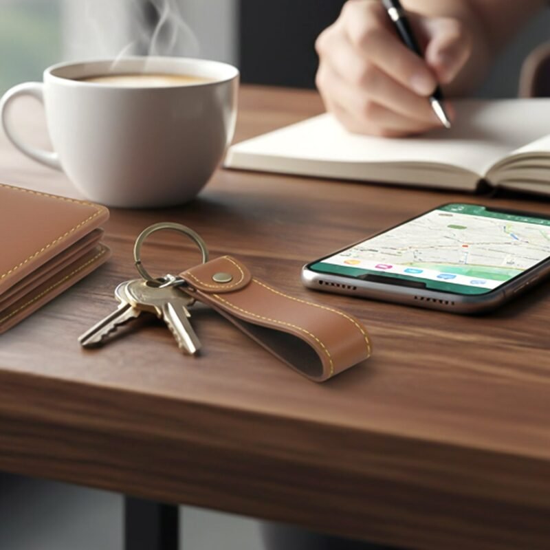 Men’s Wallet with Detachable Keychain – Compact & Durable Design