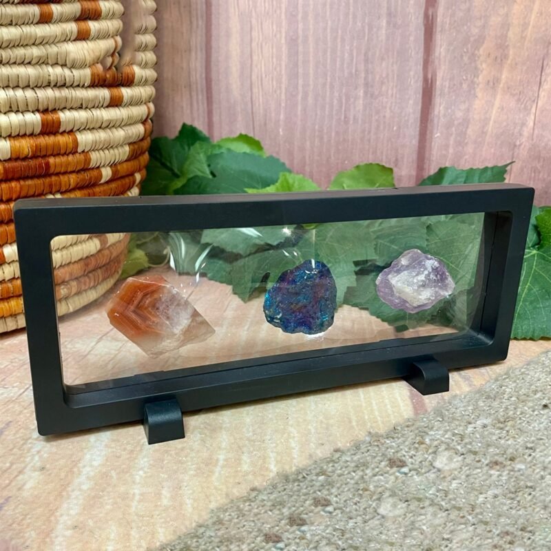 Jewellery Display Box – Transparent Floating Magnetic Frame 23x9 cm