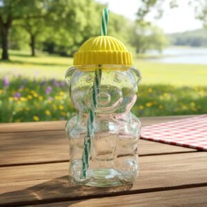 05_83b99a17-7937-43c5-8b0a-092c625577d3.jpg Bear Shape Kids Drinking Cup with Straw – 350ml Fun Hydration