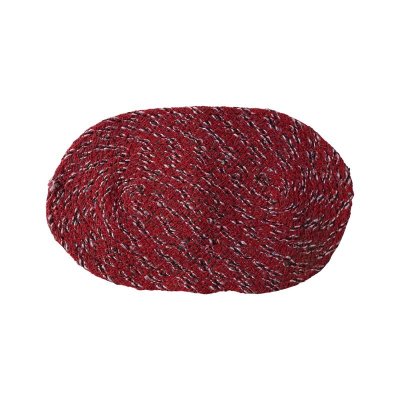 05_84c8e148-e48e-4496-a594-4712251db794.jpg Red Oval Non-Slip Floor Mat � Durable & Soft for Indoor Use