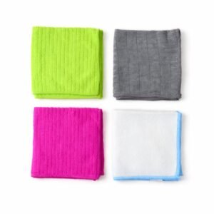 Microfiber Cleaning Cloth - 4 Pieces for Home & Car Use