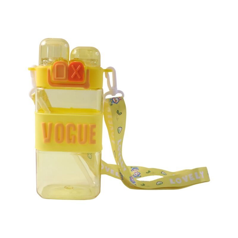 Kids Water Bottle � Leakproof Straw & Portable Carry Strap