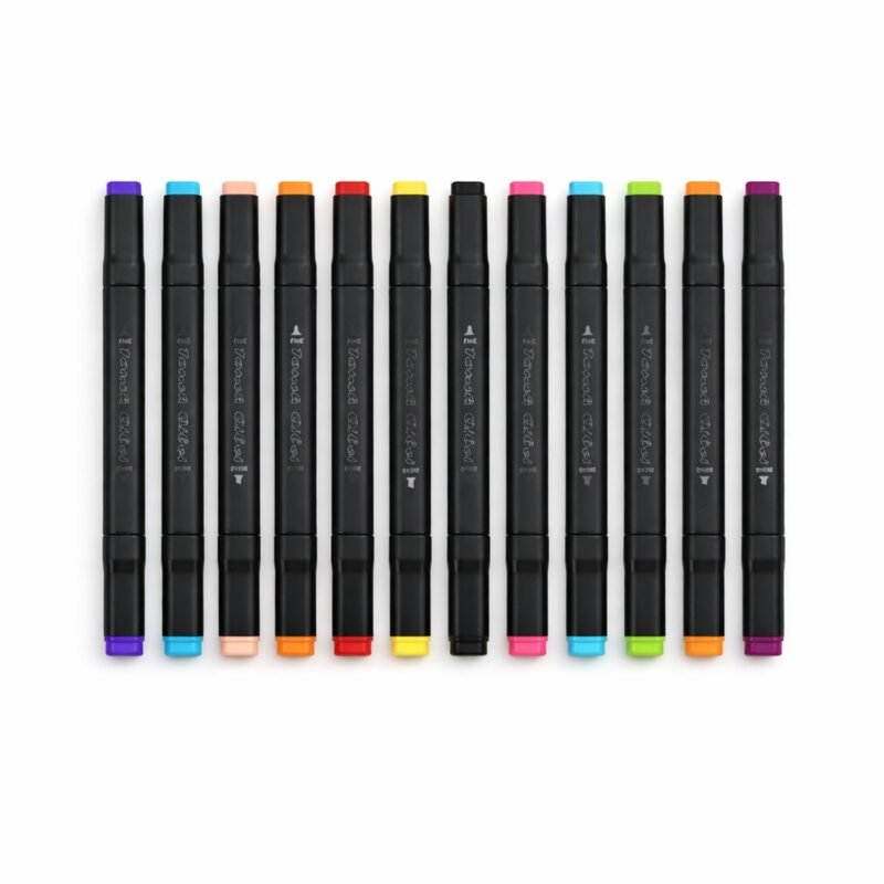 Acrylic Dual Tip Marker Set – Vibrant Watercolor Art Pens