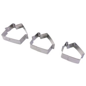 05_c908d17d-7c9c-4974-9f19-22a61137ddee.jpg Stainless Steel House Shape Cookie Cutter Set � 3 Durable Baking Molds