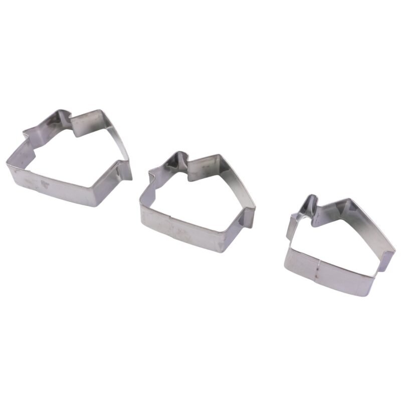 05_c908d17d-7c9c-4974-9f19-22a61137ddee.jpg Stainless Steel House Shape Cookie Cutter Set � 3 Durable Baking Molds