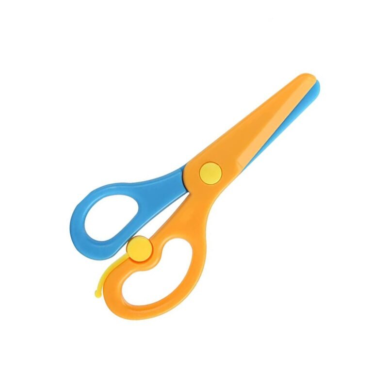 Child-Safe Plastic Safety Scissors – Rounded Tips for Kids' Crafts