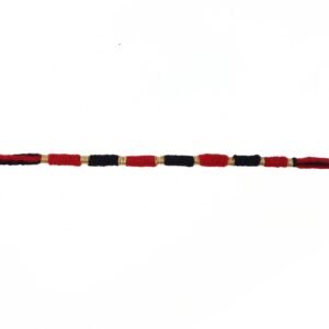 Handmade Rakhi � Traditional Beaded Thread with Golden Accents