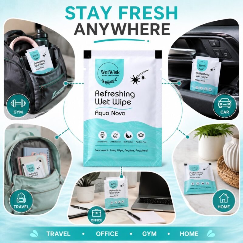 Aqua Nova Refreshing Wet Wipe � Gentle & Travel-Friendly Cleansing