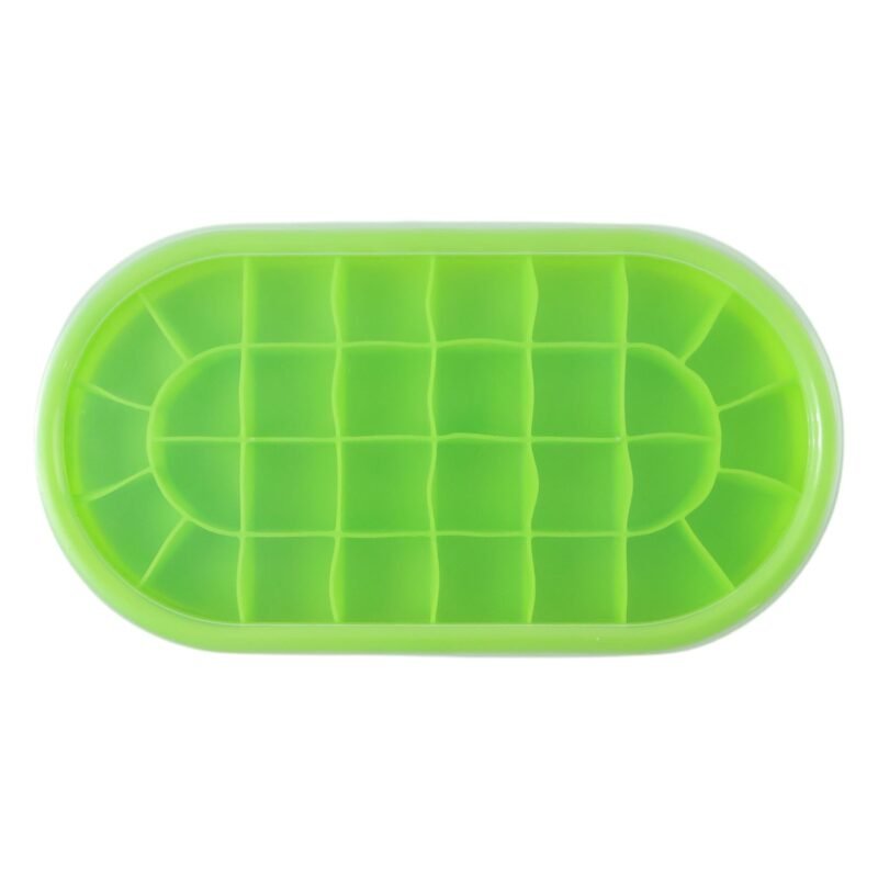 Oval Silicone Ice Cube Tray – Easy Release & Odor-Free Storage