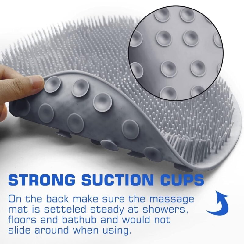 Silicone Foot Scrubber Mat � Soft Bristles for Easy Foot Care