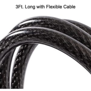 06_52edb223-12e4-4140-9eb4-9a94649bdb83.jpg Bicycle Cable Lock – Heavy Duty 4-Dial Combination, Multi-Use | Safora
