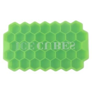 Honeycomb Silicone Ice Cube Tray with Lid – Hexagon Shape Design