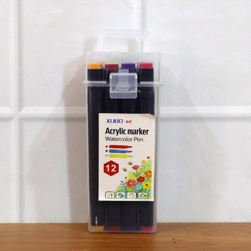 Acrylic Dual Tip Marker Set – Vibrant Watercolor Art Pens