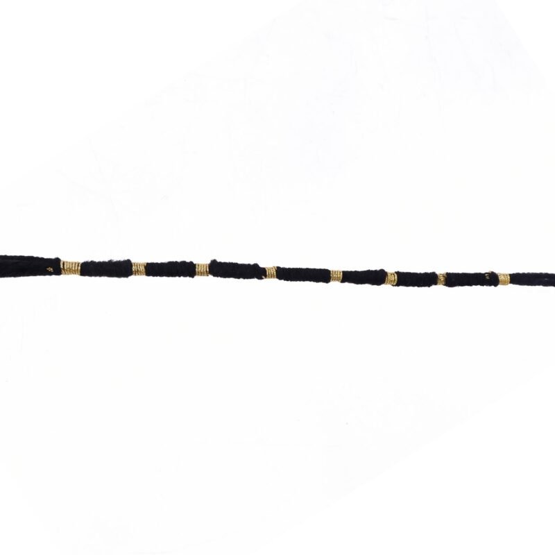 06_d46d1265-593c-48d7-9ce5-47052dffd9c3.jpg Rakhi � Handmade Black Thread with Gold Beads for Raksha Bandhan