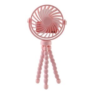 Rechargeable Portable LED Fan – Flexible Tripod & Quiet Cooling