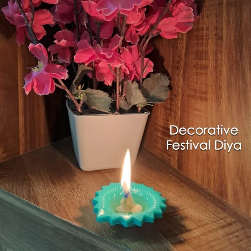 Silicone Diwali Diya – Colourful Reusable Set (12 Pcs) | Giftoiza