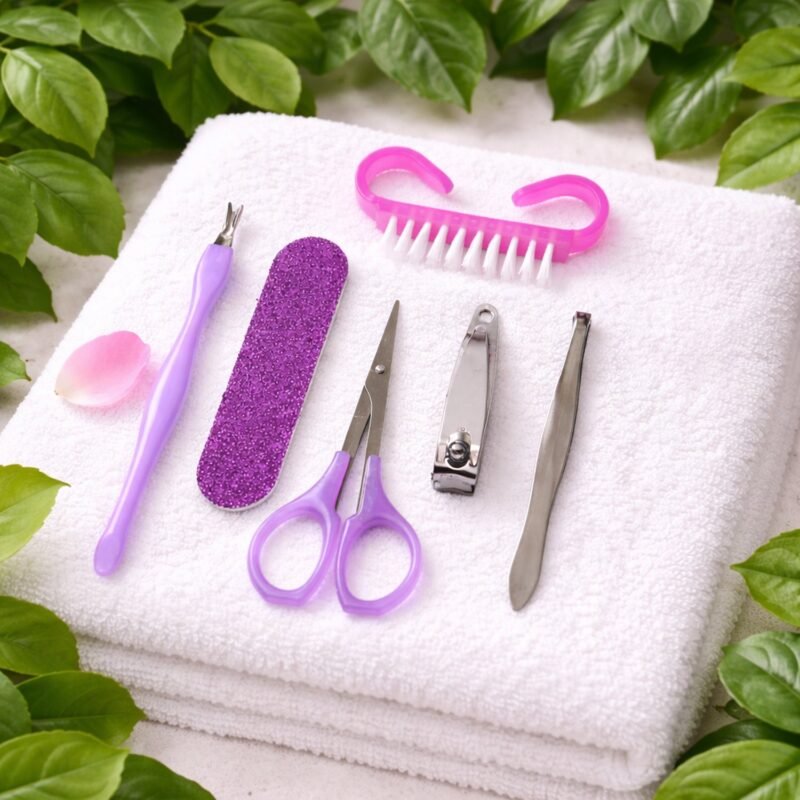 6 In 1 Nail Care Kit – Complete Grooming & Travel Set
