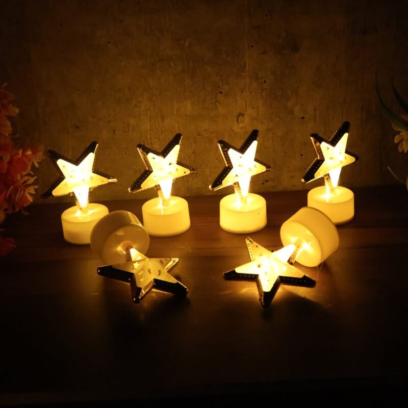 06_light3.jpg Star Shaped Flameless LED Candles – Safe & Elegant Décor Set