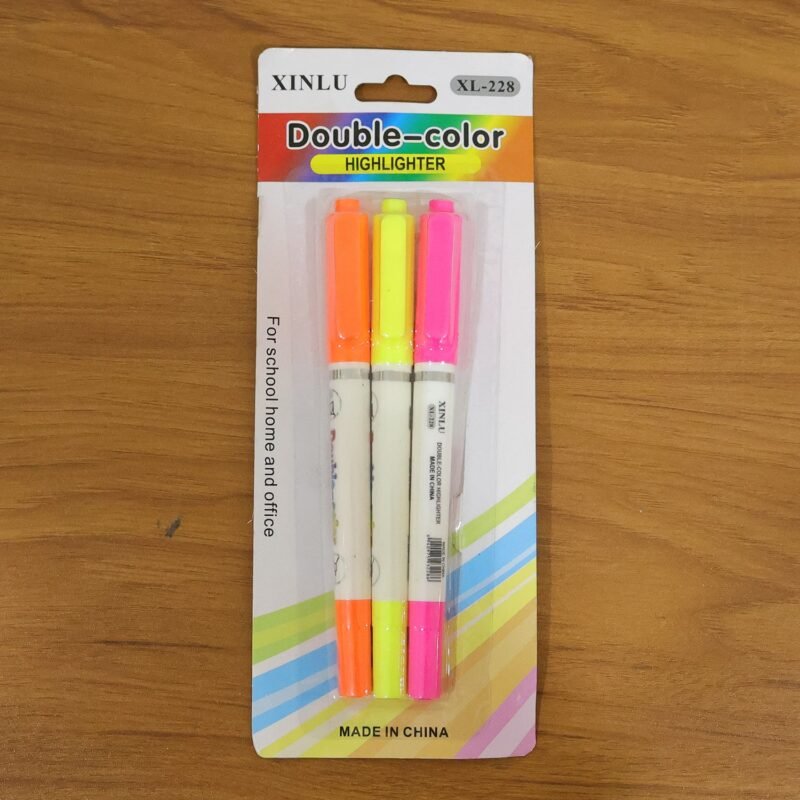 Highlighter Marker Pens – Vibrant Dual Tip for Notes & Drawing