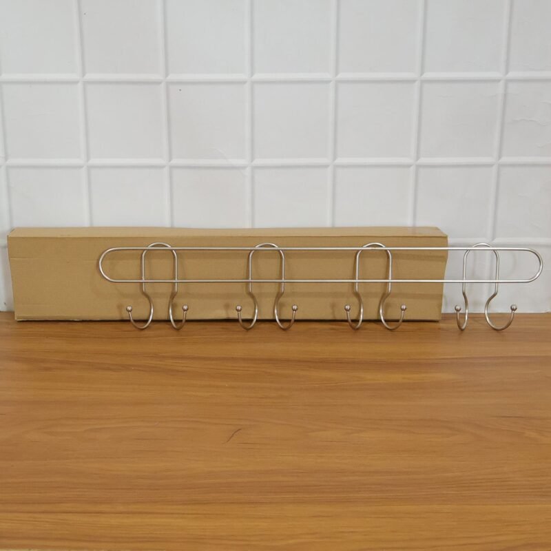 06hanger.jpg Heavy Duty Wall Mounted Hook Rack – Durable Stainless Steel Organizer
