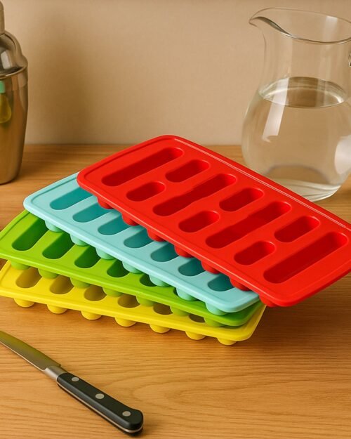 0784_4pc_fancy_ice_tray.jpg Ice Tray Set � Lightweight & Easy to Use for Quick Ice Making