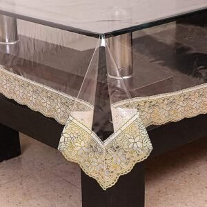 07_43a093a2-003f-4def-b0e6-e6633cb1f841.jpg Transparent PVC Table Cover � Waterproof & Stylish for Dining & Center Tables