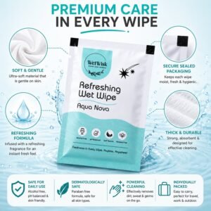 Aqua Nova Refreshing Wet Wipe � Gentle & Travel-Friendly Cleansing