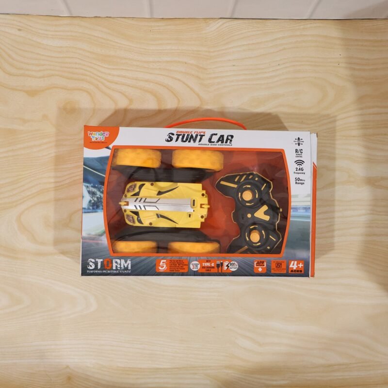 Remote Control Double Flip Stunt Car � High-Speed Fun with Lights