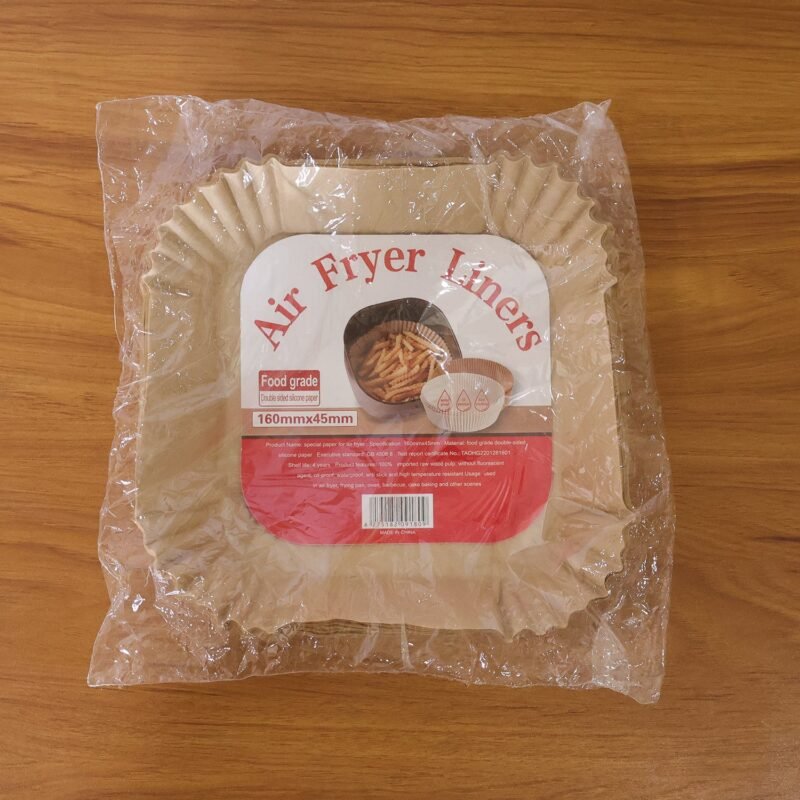 Square Disposable Paper Air Fryer Liners – Non-Stick & Easy-to-Clean