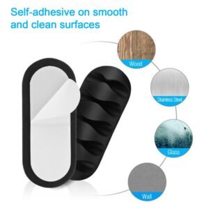 07_fb98d4de-f295-4ba4-9287-e0de6a76f5b6.jpg Cable Organiser Clips – Self-Adhesive Wire Management (10 Pc) | DigixDrive