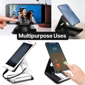 Small Desktop Mobile Phone Stand – Compact Hands-Free Holder